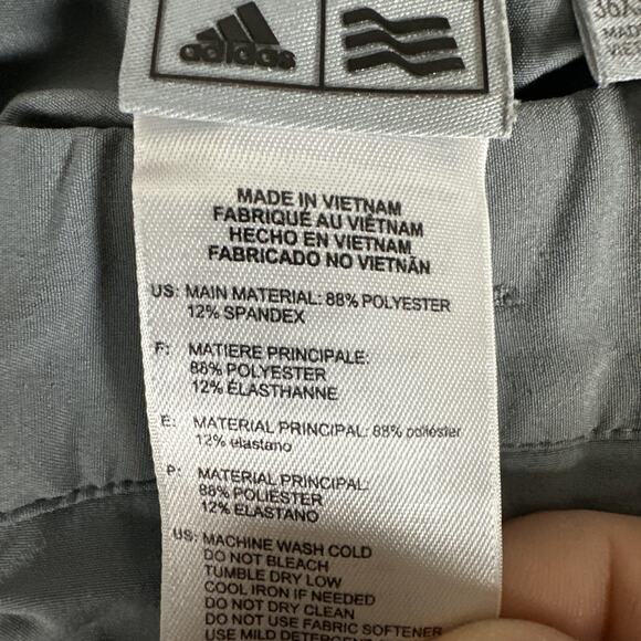 Adidas Pants Mens 36x32 Gray Ultimate 365 Standard Fit Golf Chino Grip Waist - Picture 3 of 9